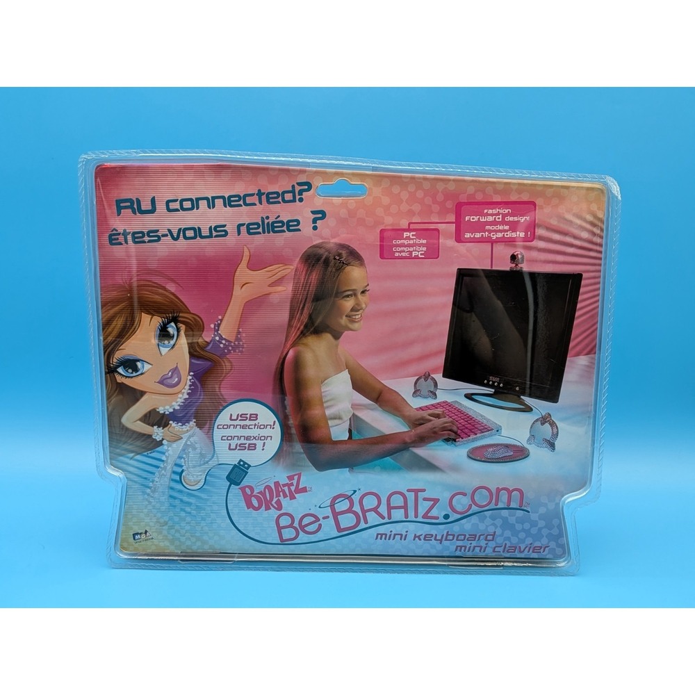 Bratz Be-Brazt.com Mini Keyboard Pink PC - Picture 3 of 7